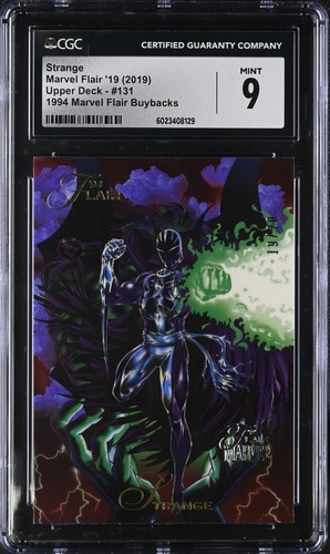 STRANGE 2019 Flair Marvel #131 1994 Buybacks /20 THE ONLY CGC MINT 9 +FREE SHIP