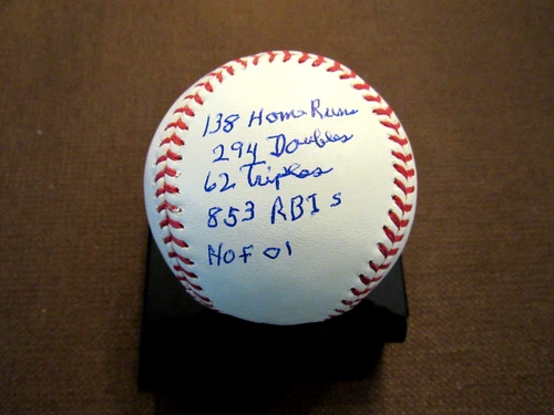 BILL MAZEROSKI PITTSBURGH PIRATES HOF FULL STAT SIGNED AUTO BASEBALL JSA BEAUTY2