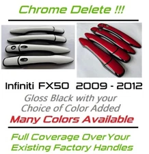 Custom Black & Color Door Handle Covers for Infiniti FX50 You Pick Middle Color