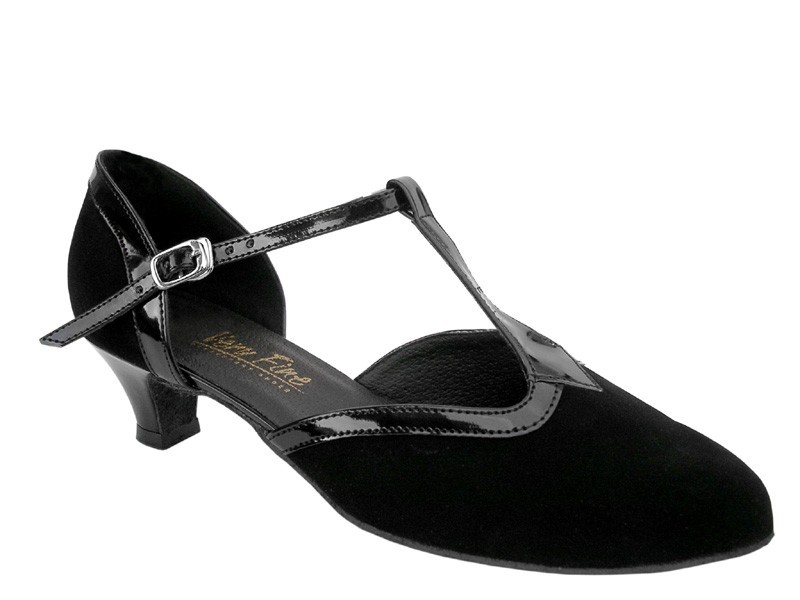 みに Women's West Coast Swing Salsa Ballroom Dance Shoes low Heel 1.3