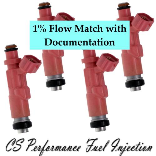 1 Flow Match Denso Fuel Injectors (4) 2325075080 for 0004 Toyota 2