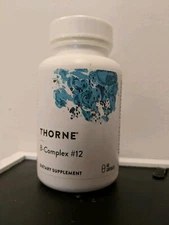 Thorne B Complex #12, B12 and folate, 60ct Brand New Sealed Exp. 01/2026