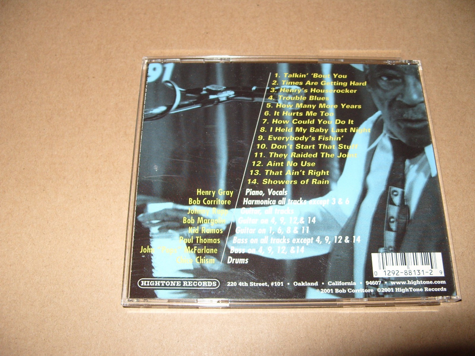 Henry Gray - Plays Chicago Blues (2001) cd Near Mint /Inlays Excellent