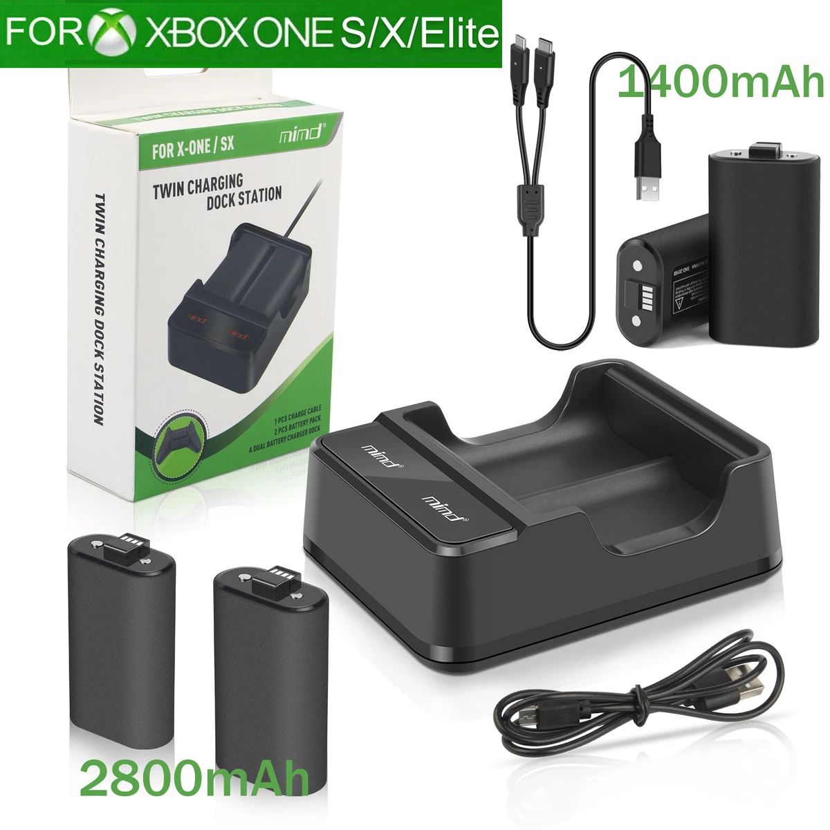 Xbox play and best sale charge kit mah