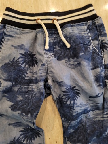 NWOT SCOTCH SHRUNK BOYS PULL ON ELASTIC WAIST/DRAWSTRING PALM TREE PANT 8YR - Picture 4 of 9