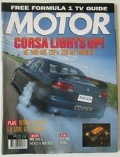  Motor Magazine April 1994 - CORSA LIGHTS UP ! CSV's 220 kw MONSTER - BUY IT NOW