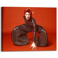 David Bowie - 18 - Quadro stampa su Tela Pelle Canvas Dipinto Arte Moderna