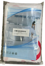 Fabric Shower Curtain Valentine's Theme 72"x72" with Hook