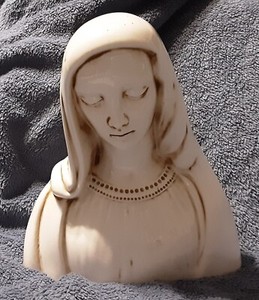 Vintage 6.5" Madonna Bust Figurine