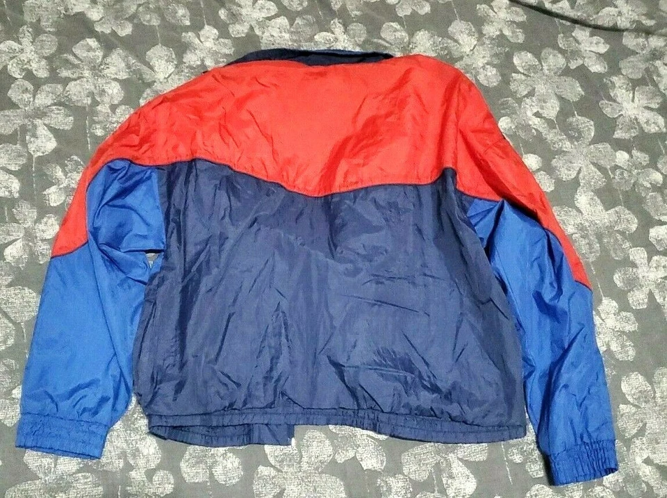 Chaqueta cortavientos polar vintage años 90 The Sport by SPALDING para hombre talla XL Foto 2 de 4