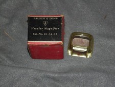 Vintage Bausch  Lomb Vernier Magnifier 81-34-02 - Original Box