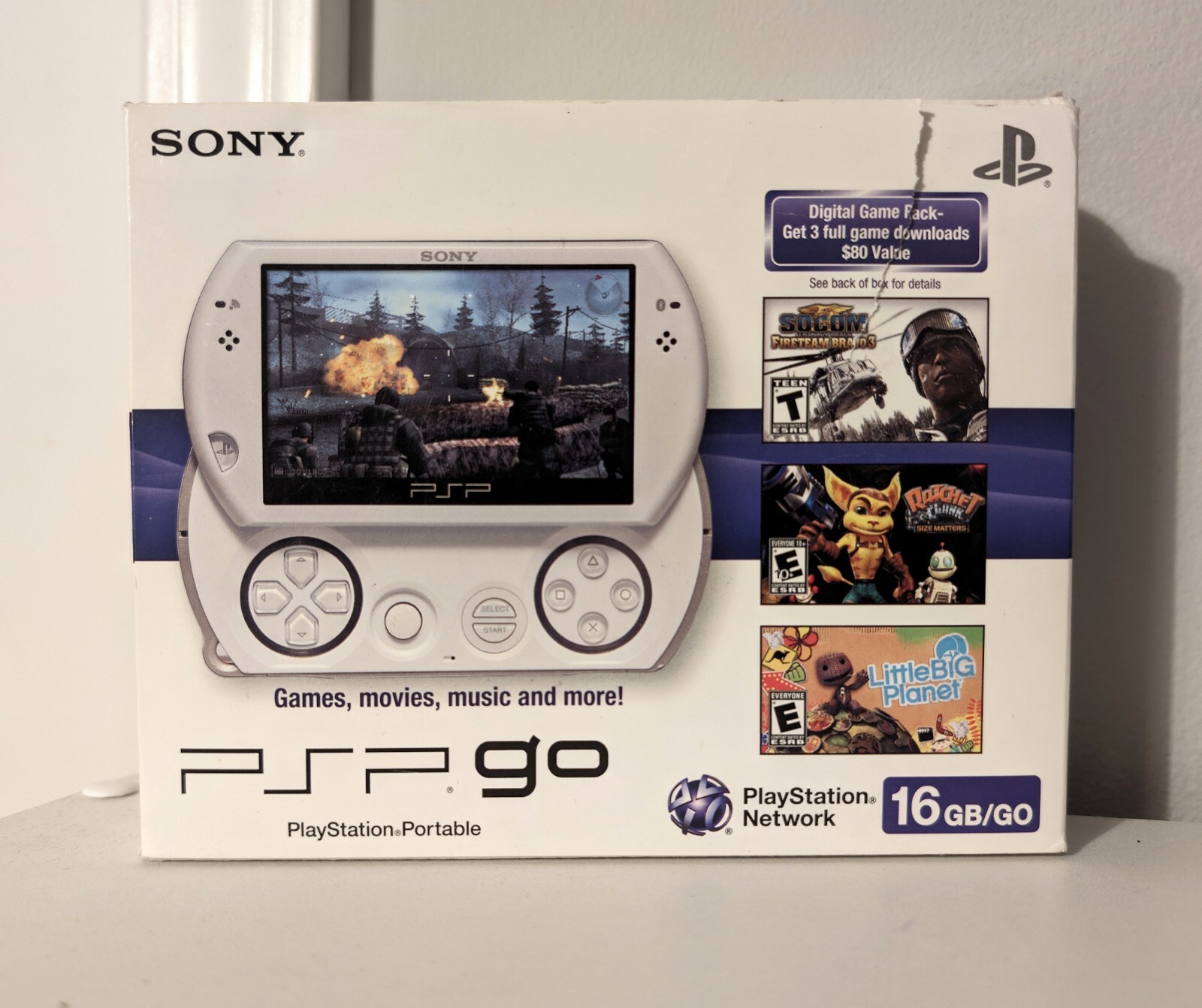 Sony PSP Go PlayStation Portable PSPN1001 Pearl White US Version W