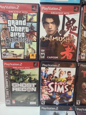 PlayStation PS2 18 Game Lot HUGE PS2 BUNDLE Good Titles All CiB W
