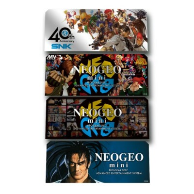NEOGEO mini - Random Characters Stickers - (4 pcs Set) 105x45mm