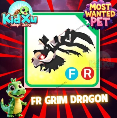    FR Grim Dragon Pet| Fly Ride Adopt M1e Pet | Fast Delivery/Trusted Store!