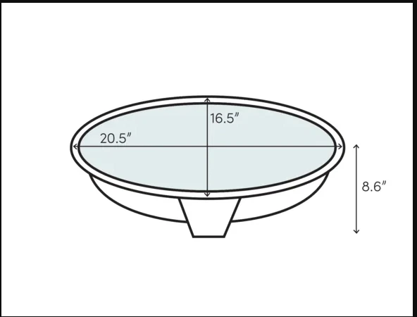 Fregadero de baño bajo montaje KOHLER K-2336-7 Devonshire 18-1/8" - negro Foto 2 de 4