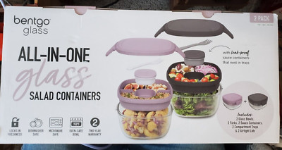 Bentgo Glass Salad Container, 2-pack