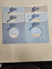 45 RPM 7" RECORD SLEEVES CO. SLEEVE 6 PACK SEE PHOTOS - Epic SLV147