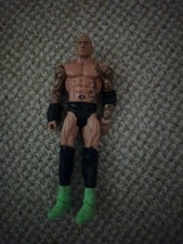WWE Dave Bautista Wrestling Figure Mattel 2013 toy - green boots free P&P 