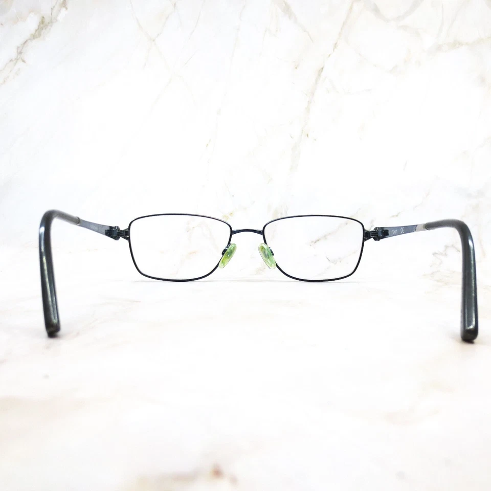 Flexon Lana 412 Eyeglasses Frame Women's Navy Blue Full Rim Square 53-17-135 - Image 4 of 4