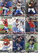 RILEY MAHAN SIGNED 2017 BOWMAN DRAFT PROSPECT ROOKIE CARD AUTO 