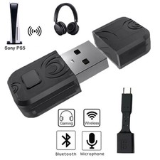 Bluetooth USB Dongle Headphone HIFI Audio Receiver Adapter For PS5 PS4 Switch PC