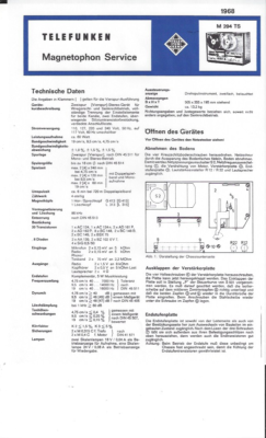 Servizio Manuale di Istruzioni per Telefunken Ha 800, Ha 1800, Original