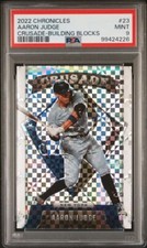 PSA 9 MINT JUDGE CRUSADE 2022 CHRONICLES AARON #23 GRADED BUILDING BLOCKS *TPHLC