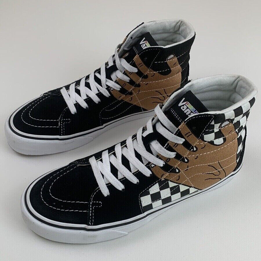 VANS Vault Sk8-Hi Vr3 Lx Imran Potato Hands Black White VANS Vault Sk8-Hi Vr3 Lx Imran Potato Hands Black White