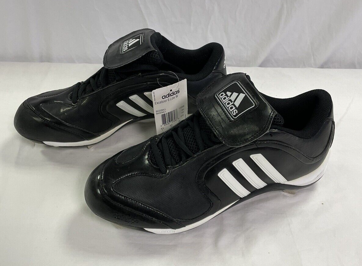 Adidas Excelsior 6 Low Women Softball Cleats Metal Spikes Black Size 11