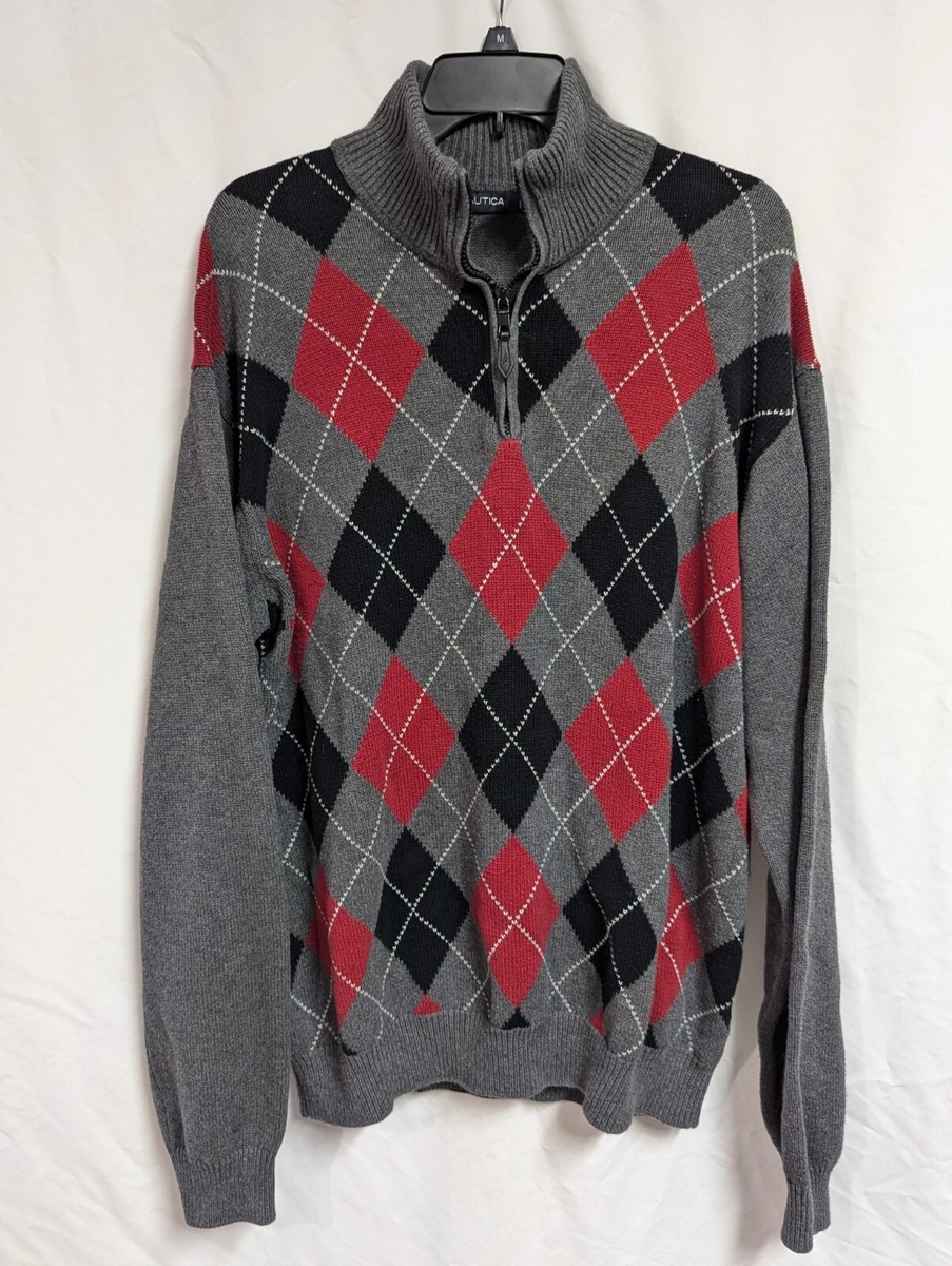 Mens Quarter Zip Sweater Nautica Mens Sweater Large V Neck Cotton