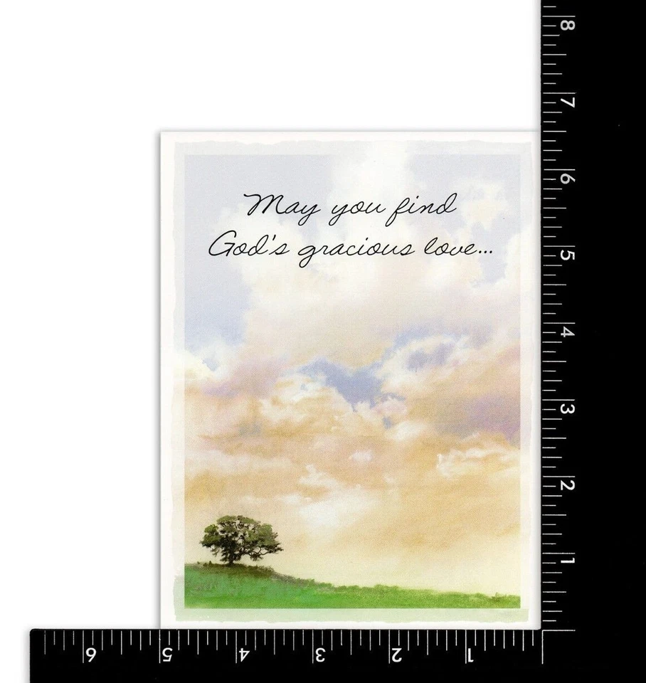 SYMPATHY AND FUNERAL Card, By American Greetings Religious, Tree Hill + Envelope - Image 3 of 4