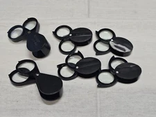 6 Globe Folding Loop Magnifier 5X 10X Watch Maker Jeweler Jewelry Tool