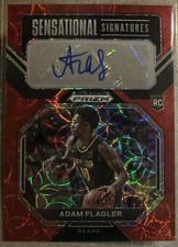 Adam Flagler Baylor Bears Basketball Panini Prizm Ice Rookie autograph card /40