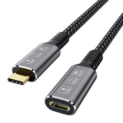 Usb4 8k Cable 0.8m Thunderbolt 4 Compatible Usb 4 Typec Male To Female Extension