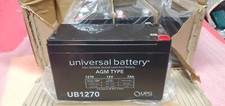 LOT 4 12V 7Ah NON-SPILLABLE SEALED AGM TYPE Universal Battery UB1270