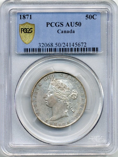 1871 Canada 50 Cents — photo from the most recent tracked eBay sale