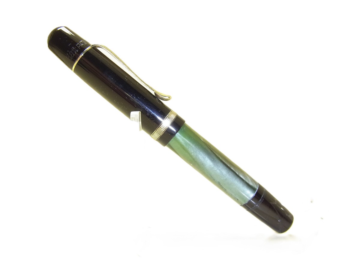Excellent 1945-49 PELIKAN 100N MARBLED Fountain Pen Flexy F