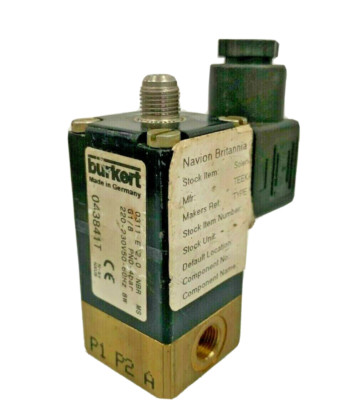 Burkert  0311 043841T 3/2 Way NC G1/8 Solenoid Valve 230V AC 4 bar