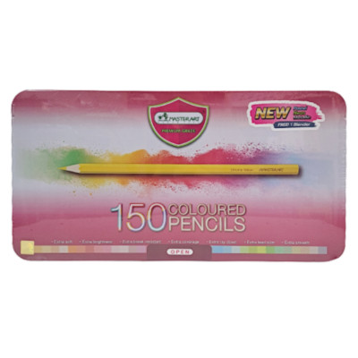 Master Art Premium Colored Pencil Set 150 Master Art With Metal Box & Pantone