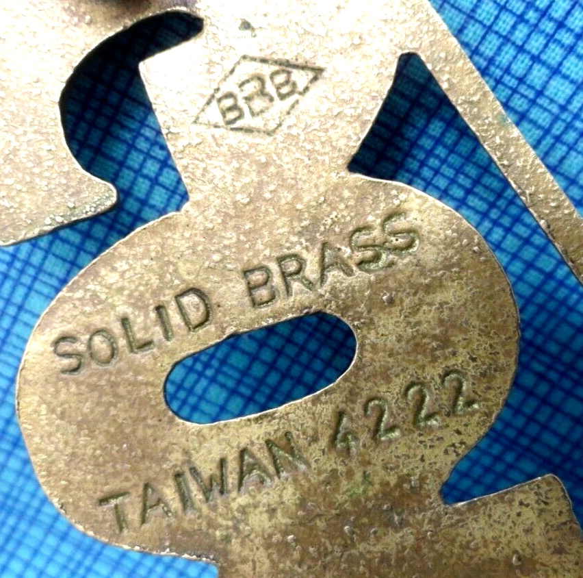 Cinturón de Golf Hebilla Club de Pelota Latón Sólido Trabajo Abierto De Colección Años 70 80 Barón Taiwán. QRT818 Foto 4 de 4