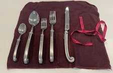 Arte Italica VERONICA 5 Piece Place Setting Pewter DISCONTINUED rare Flatware
