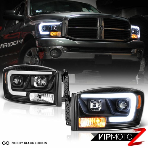 LED DRL Tube Projector Headlight Lamp 