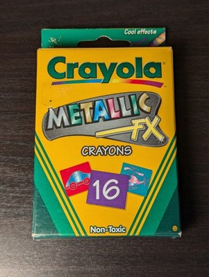 Vintage Crayola Crayons Metallic FX 2001 Vintage New - See Video