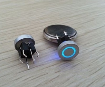 50pcs   Led Dia 10mm Cap CIRCLE 12V   Tact Push Button Switch *mq