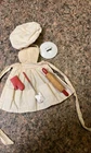 Vintage Barbie Doll Chef’s Set Or Cooking Set Incomplete Hat Apron Utensils S1