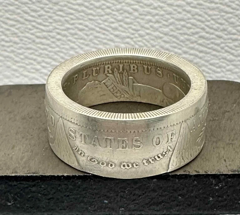 Morgan Silver Dollar Coin Ring - Sizes 9-15 - Image 2 of 2