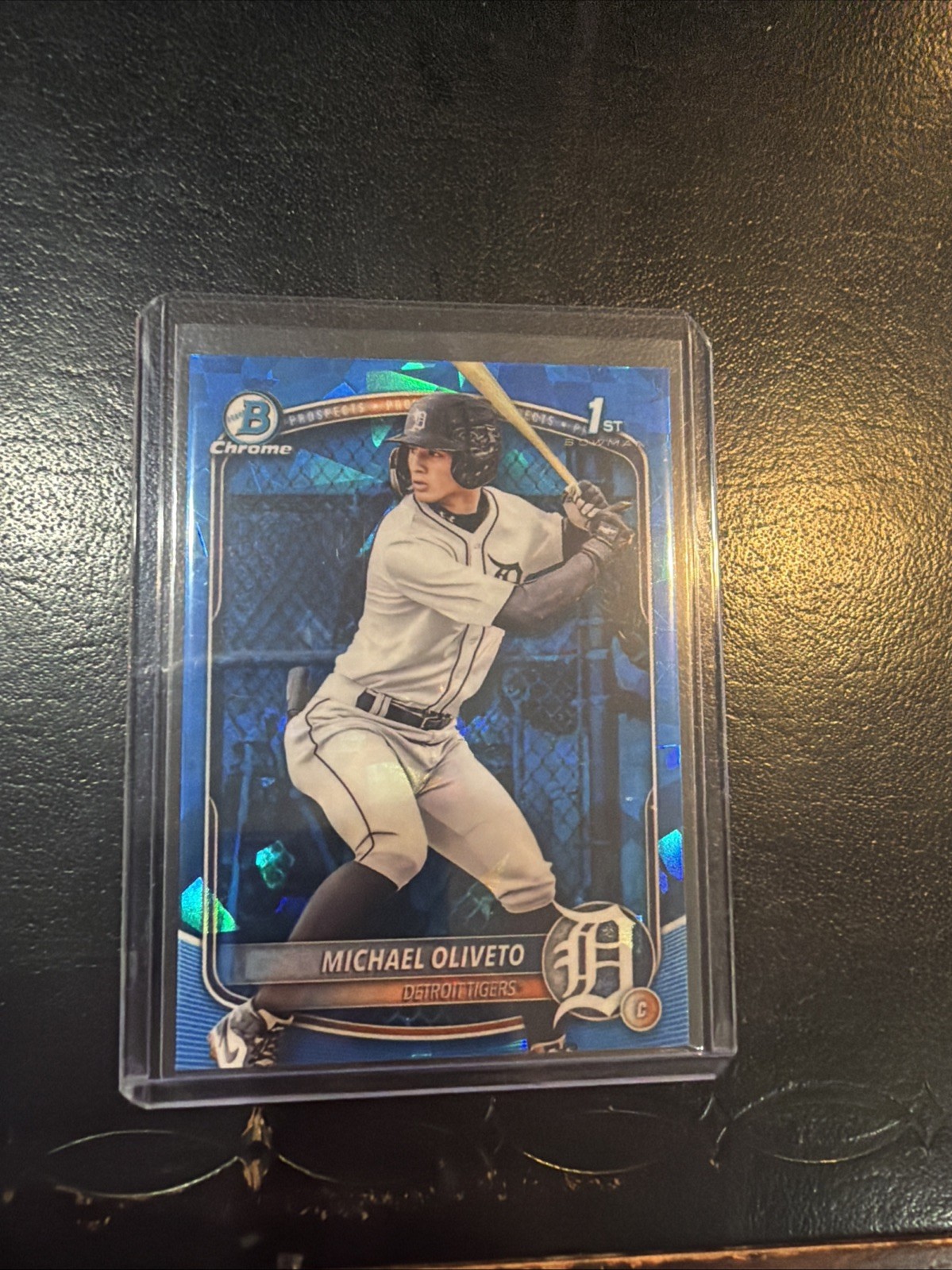 2025 Bowman Draft Sapphire Michael Oliveto 1st Prospect #BDC-156 Tigers
