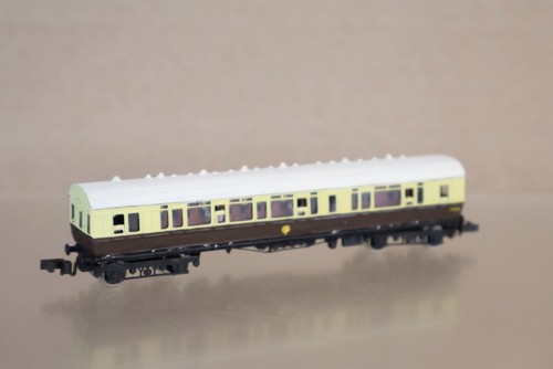 BAUSATZ GEBAUT SPUR N GWR SCHOKOLADENCREME AUTO COACH PUSH PULL Coach 7109 om | Zustand: Used