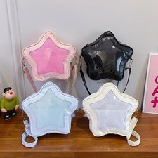 Star Shape Ita Bag - Women's Crossbody Backpack Purse, PU Leather Cute Aesthetic